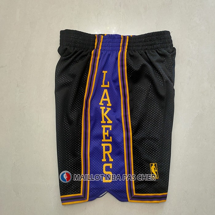 Short Los Angeles Lakers Mitchell & Ness Noir